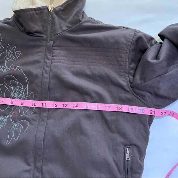 Mountain Hardwear Embroidered Floral Abstract Bomber Jacket Size Small - Picture 13 of 14